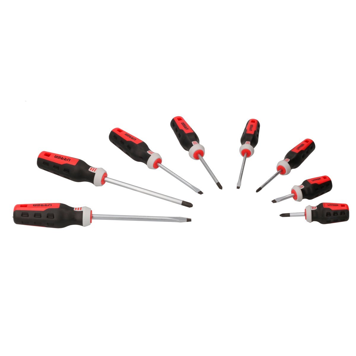 Juego de destornilladores trimaterial 8pz, URREA - FERRETERÍA WITZI