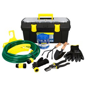Juego de herramientas para jardinería con manguera 10 pzas Surtek - FERRETERÍA WITZI