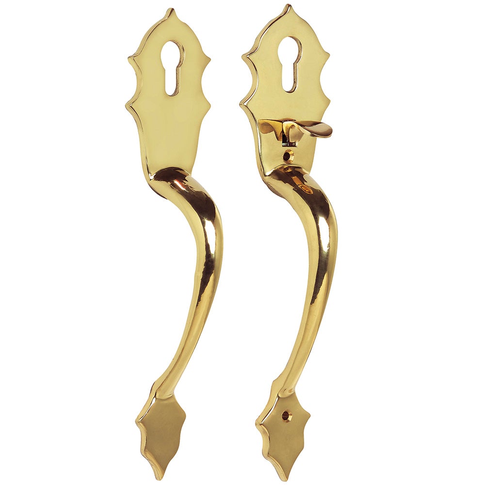 Juego de jaladeras para Classic latón brillante Lock - FERRETERÍA WITZI