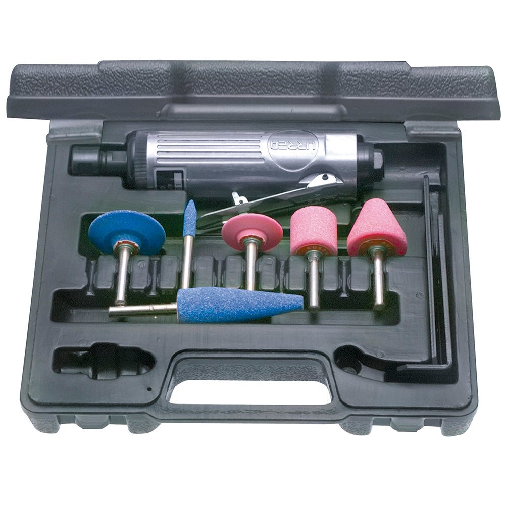 Juego de moto-tool neumático 7 piezas Urrea. - FERRETERÍA WITZI