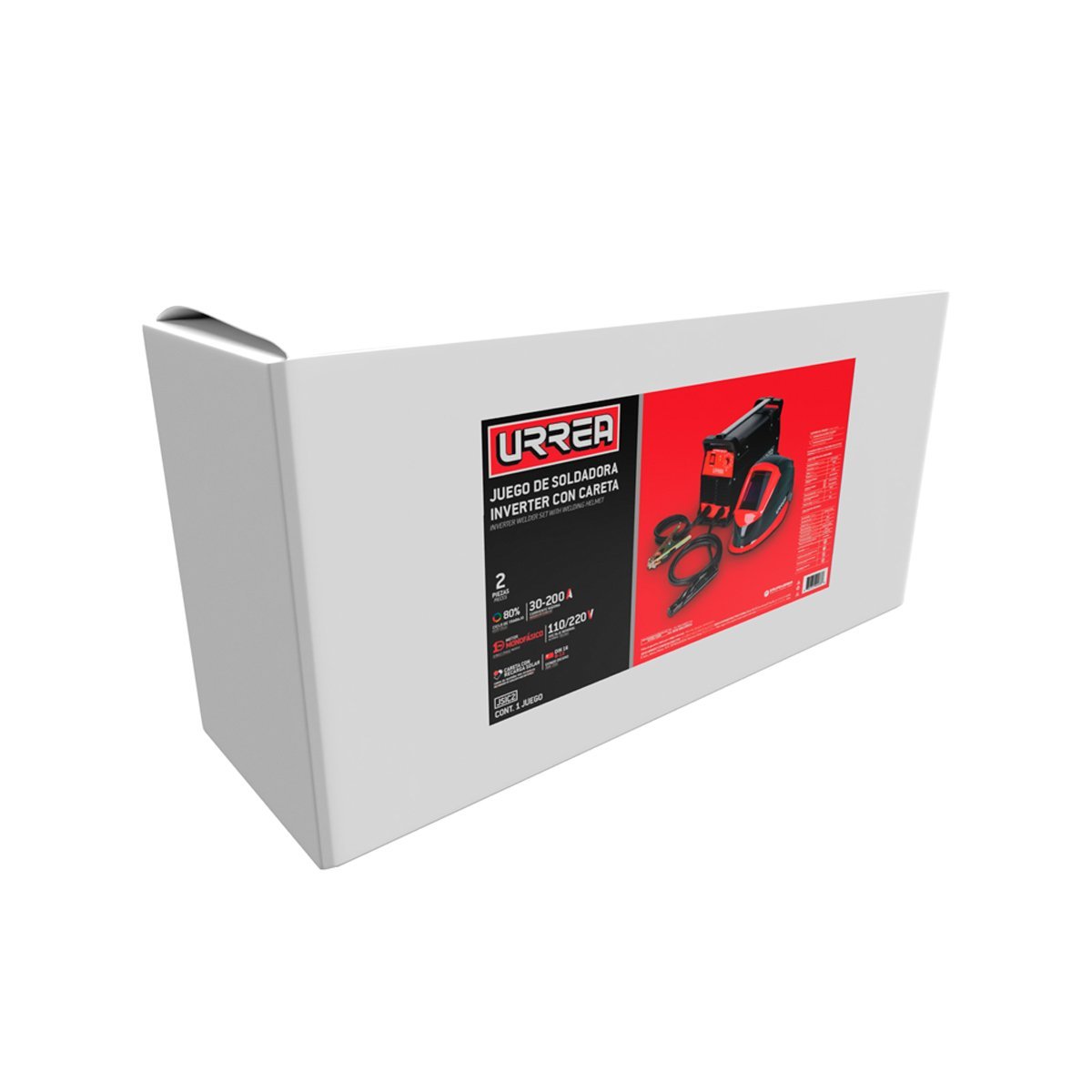 Juego De Soldadora Inverter Con Careta 2 Piezas Urrea. - FERRETERÍA WITZI