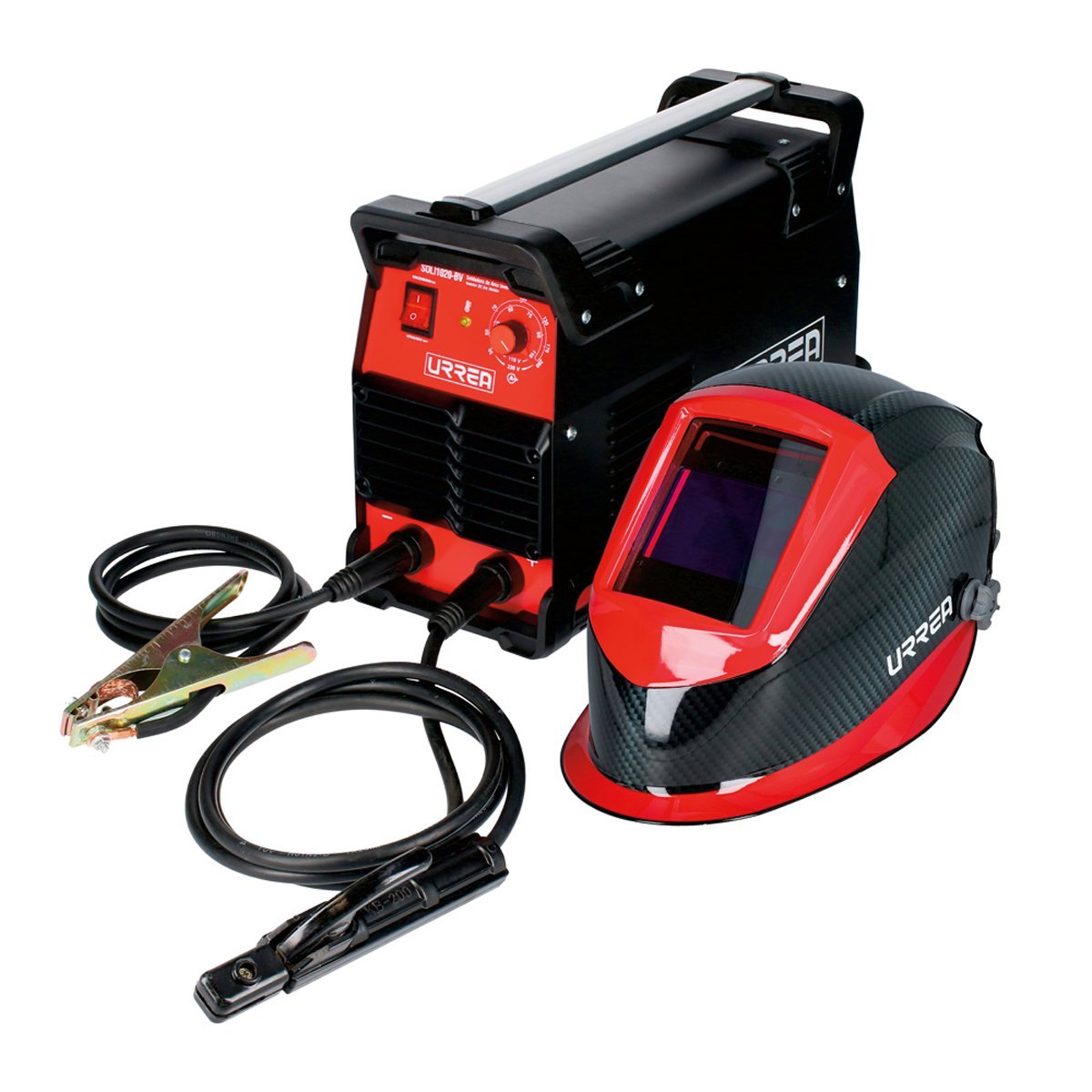 Juego De Soldadora Inverter Con Careta 2 Piezas Urrea. - FERRETERÍA WITZI