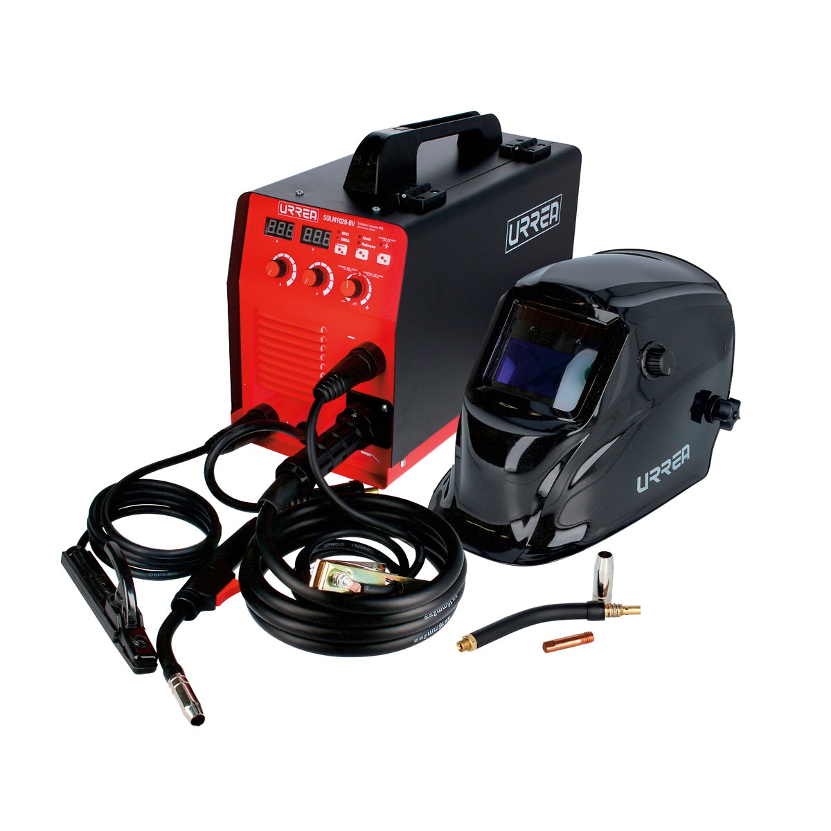 Juego De Soldadora Inverter Micro Alambre Con Careta, Urrea - FERRETERÍA WITZI
