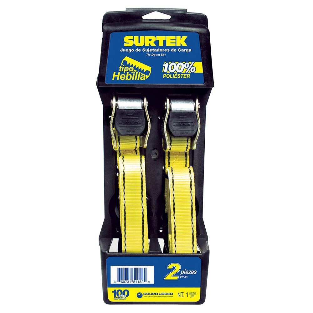 Juego de sujetadores tipo hebilla, 2 piezas Surtek. - FERRETERÍA WITZI