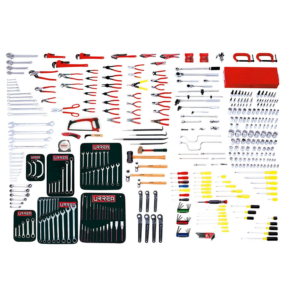 Juego maestro industrial combinado 395 piezas, sin gabinete Urrea - FERRETERÍA WITZI