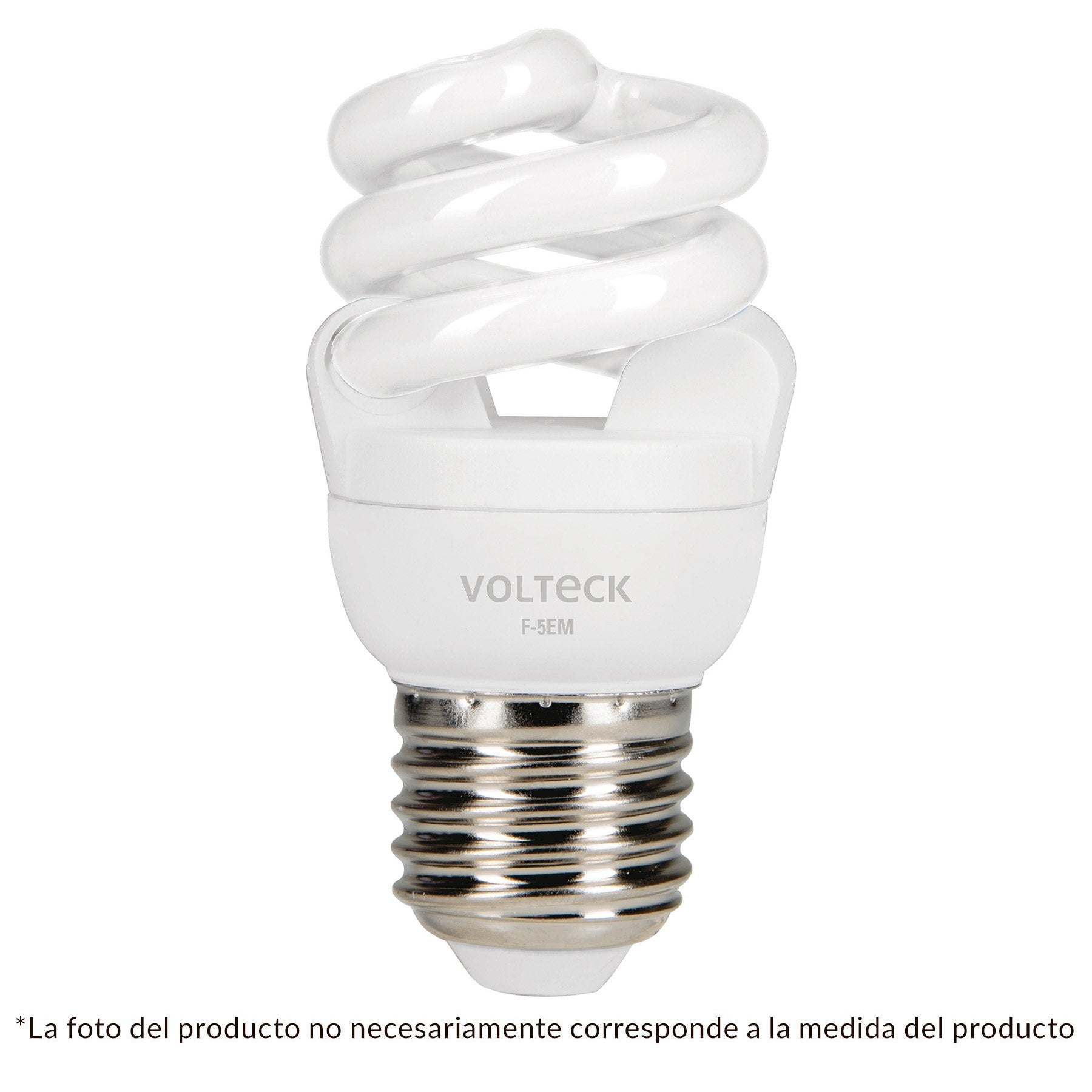 Lámpara 7w, Espiral, Mini, Luz de Día, T2, Volteck - FERRETERÍA WITZI