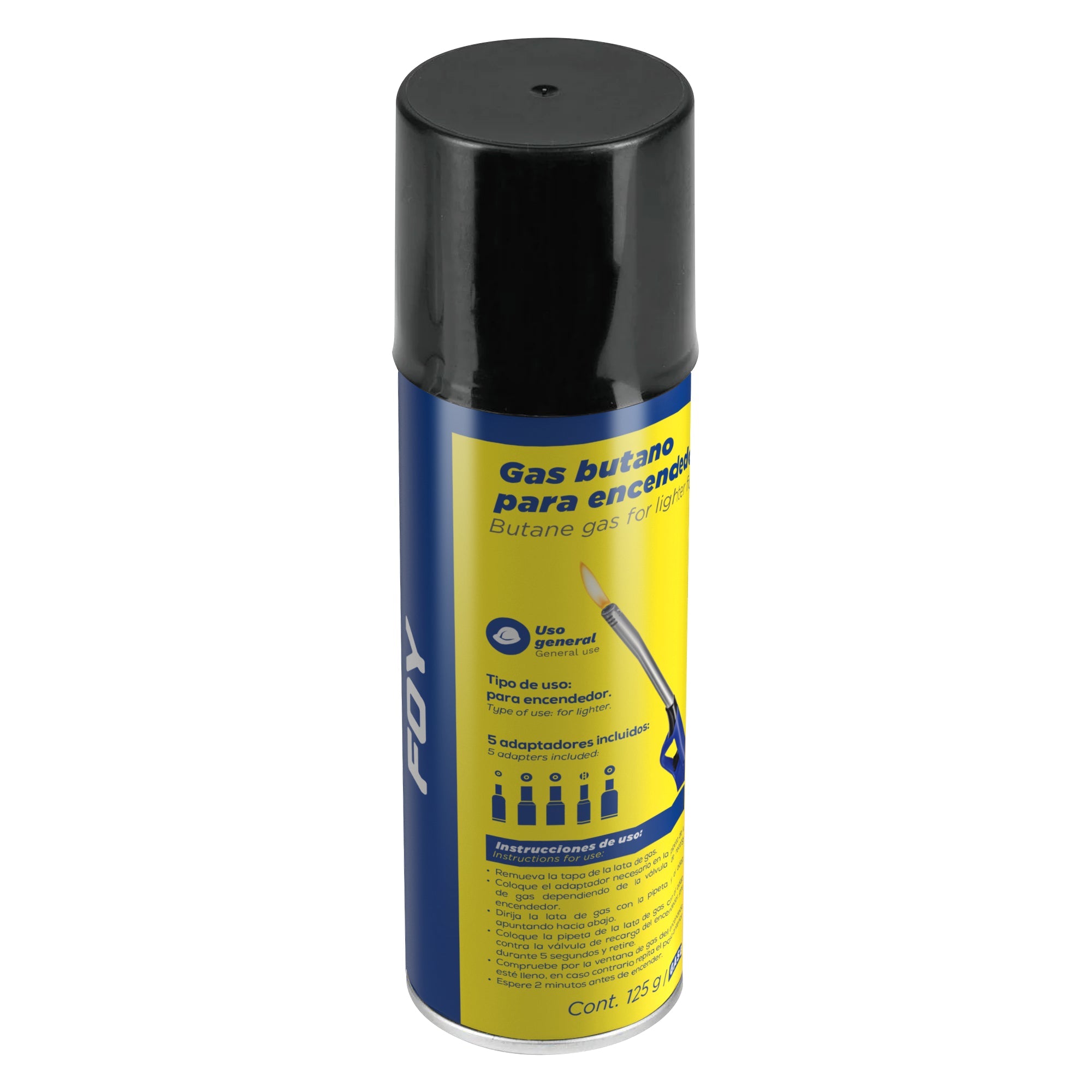 Lata de gas butano para encendedor 125 g Foy - FERRETERÍA WITZI