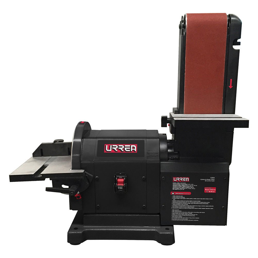 Lijadora banda estacionaria 3/4HP. 4x36", voltaje 120V Urrea. - FERRETERÍA WITZI