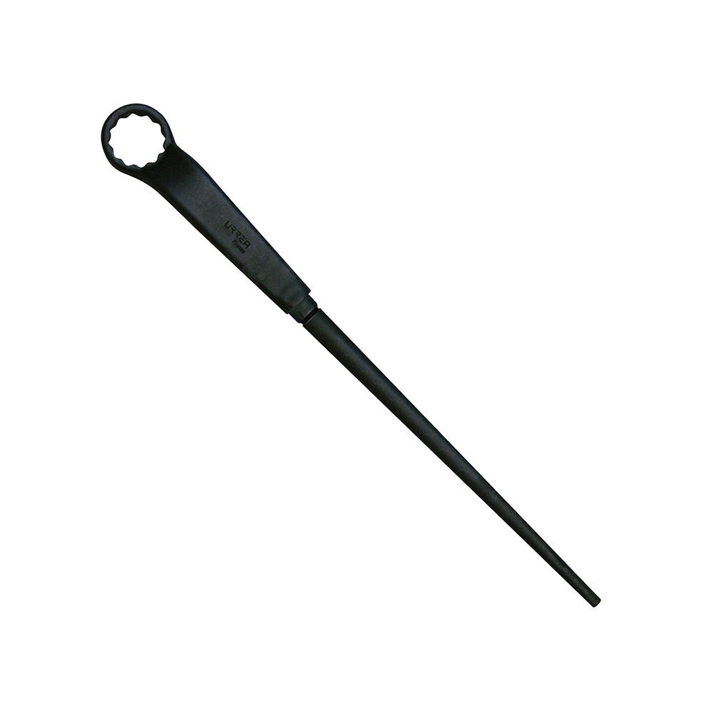 Llave acodada de alta palanca fosfatizada con cola en pulgadas, 12 puntas, 1-1/4" Urrea. - FERRETERÍA WITZI