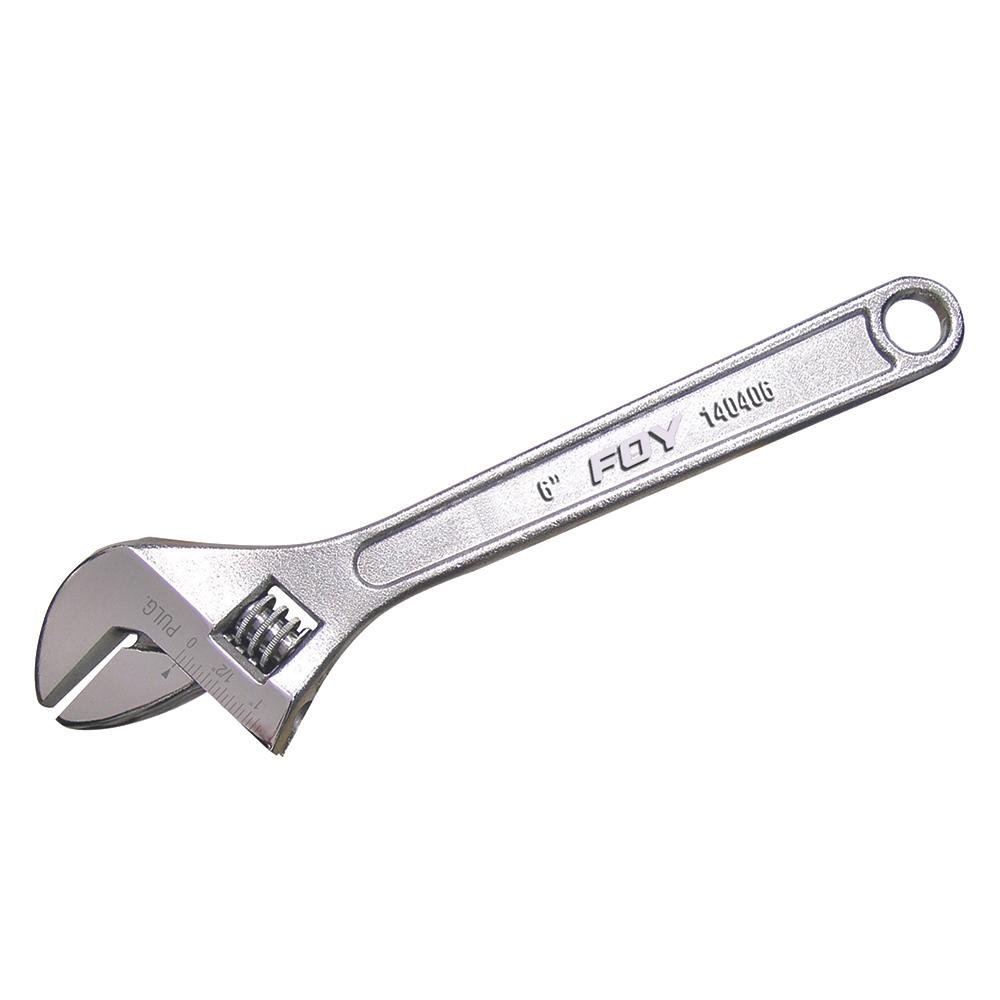 Llave Ajustable 6" cromada, Foy - FERRETERÍA WITZI