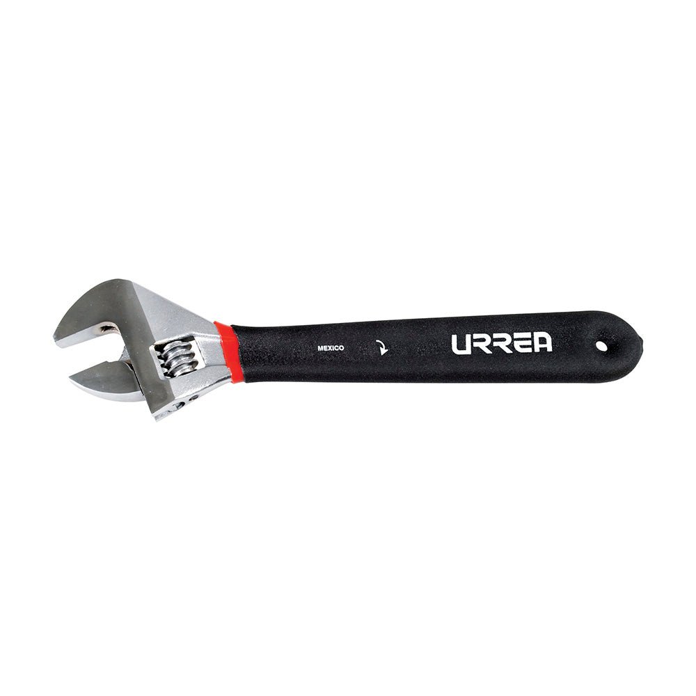 Llave ajustable rubber grip Urrea. - FERRETERÍA WITZI