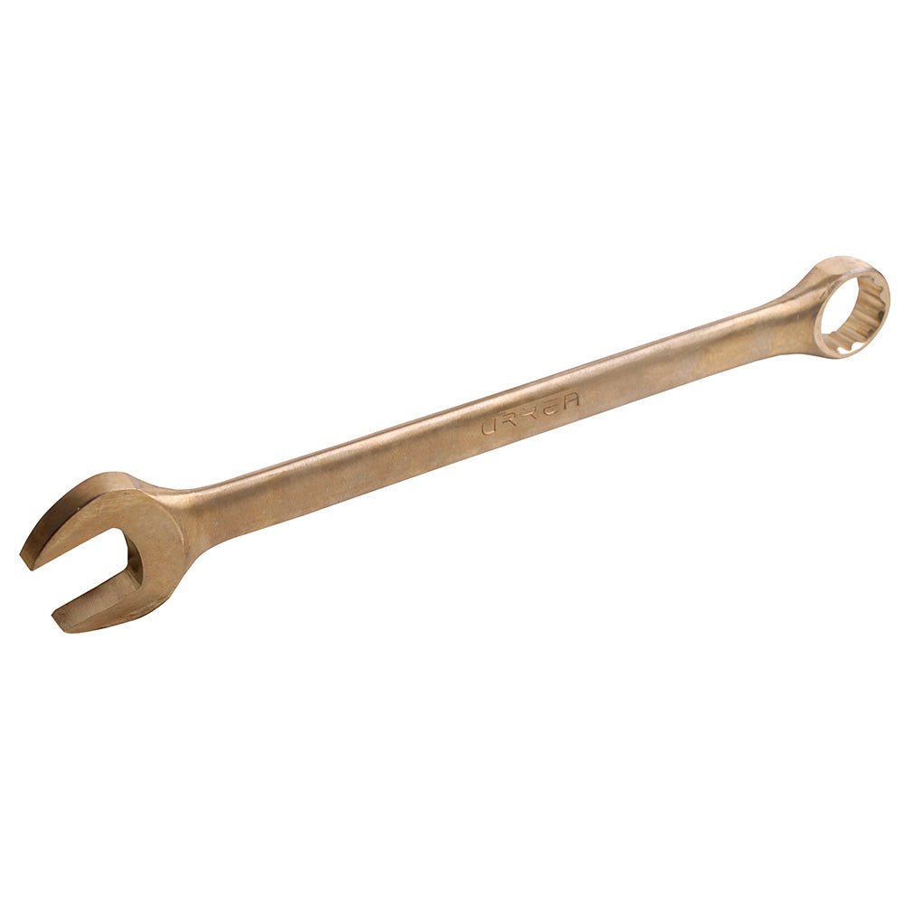 Llave combinada de bronce-aluminio antichispa en pulgadas, 12 puntas, 1/4" Urrea. - FERRETERÍA WITZI