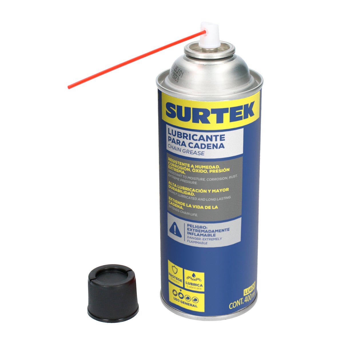 Lubricante para cadena 400 ml Surtek - FERRETERÍA WITZI