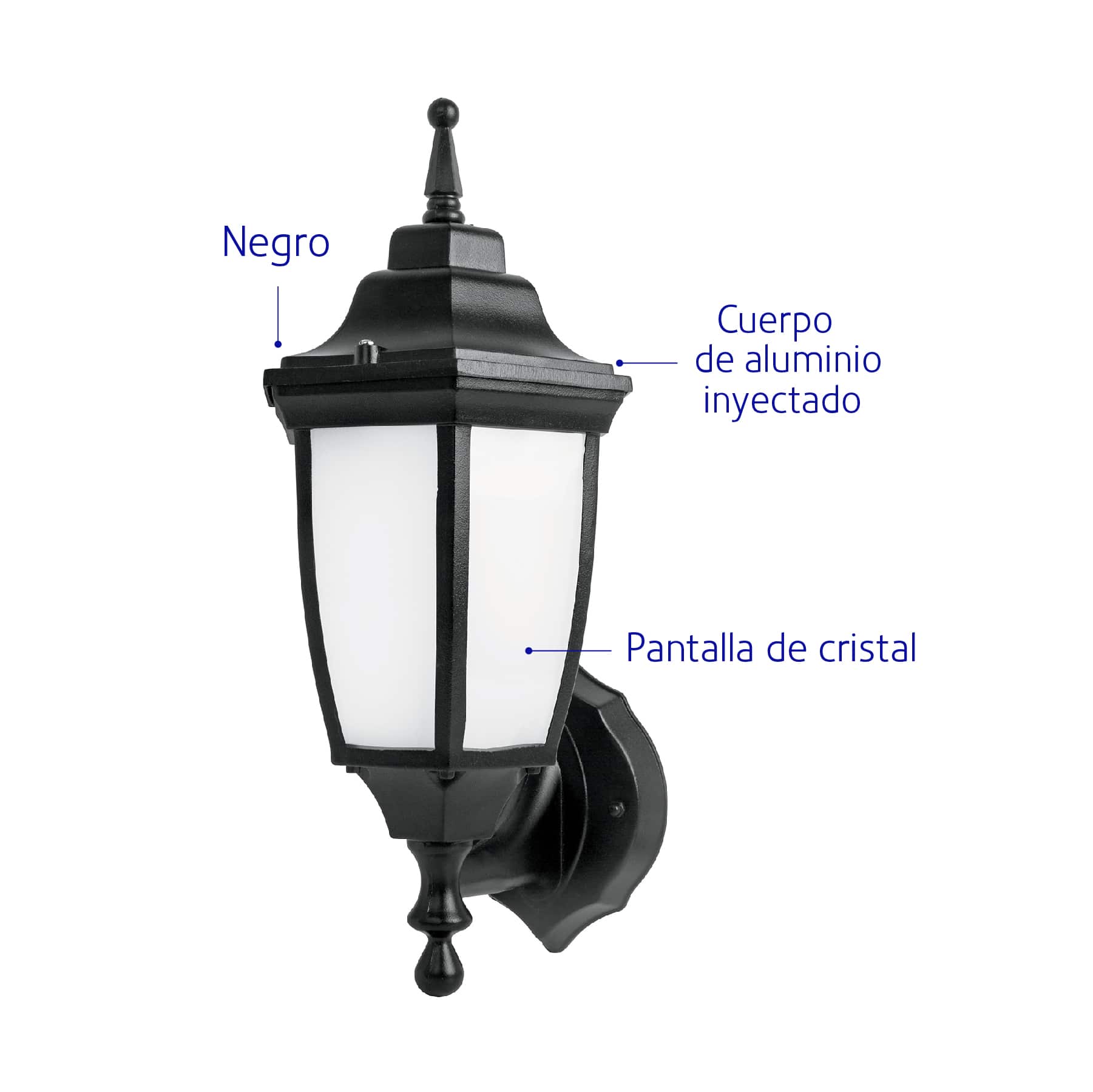 Luminario Arbotante Farol Soportado De Led, 260 LM Volteck - FERRETERÍA WITZI