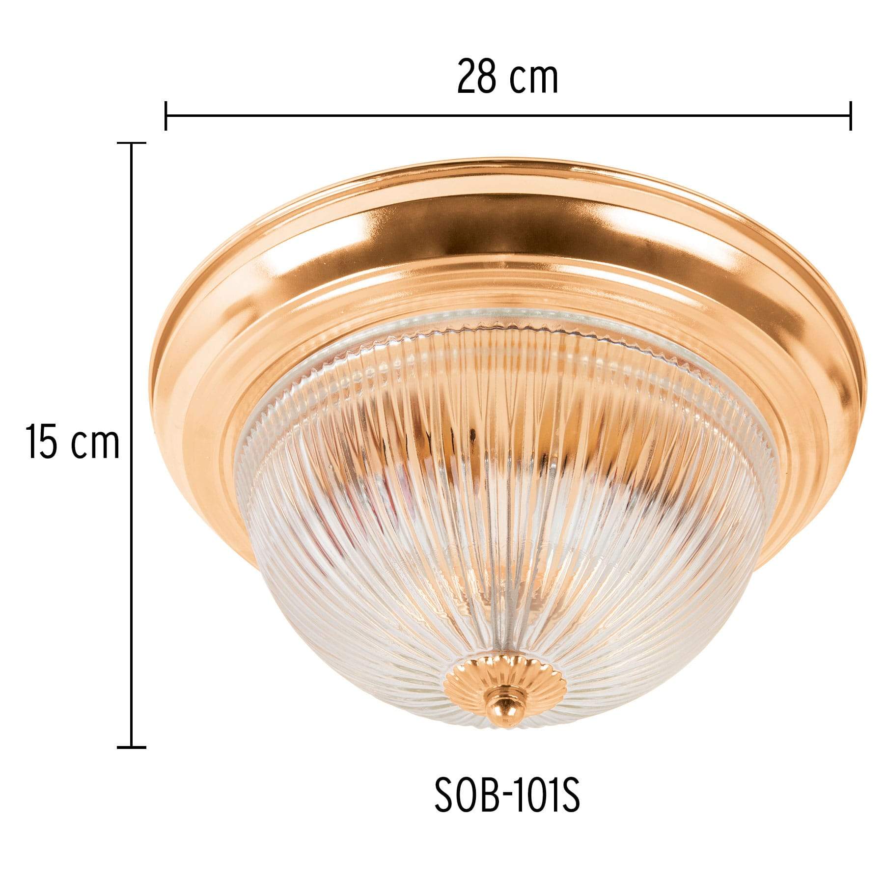 Luminario Decorativo Latonado, 2X, E26 Volteck - FERRETERÍA WITZI