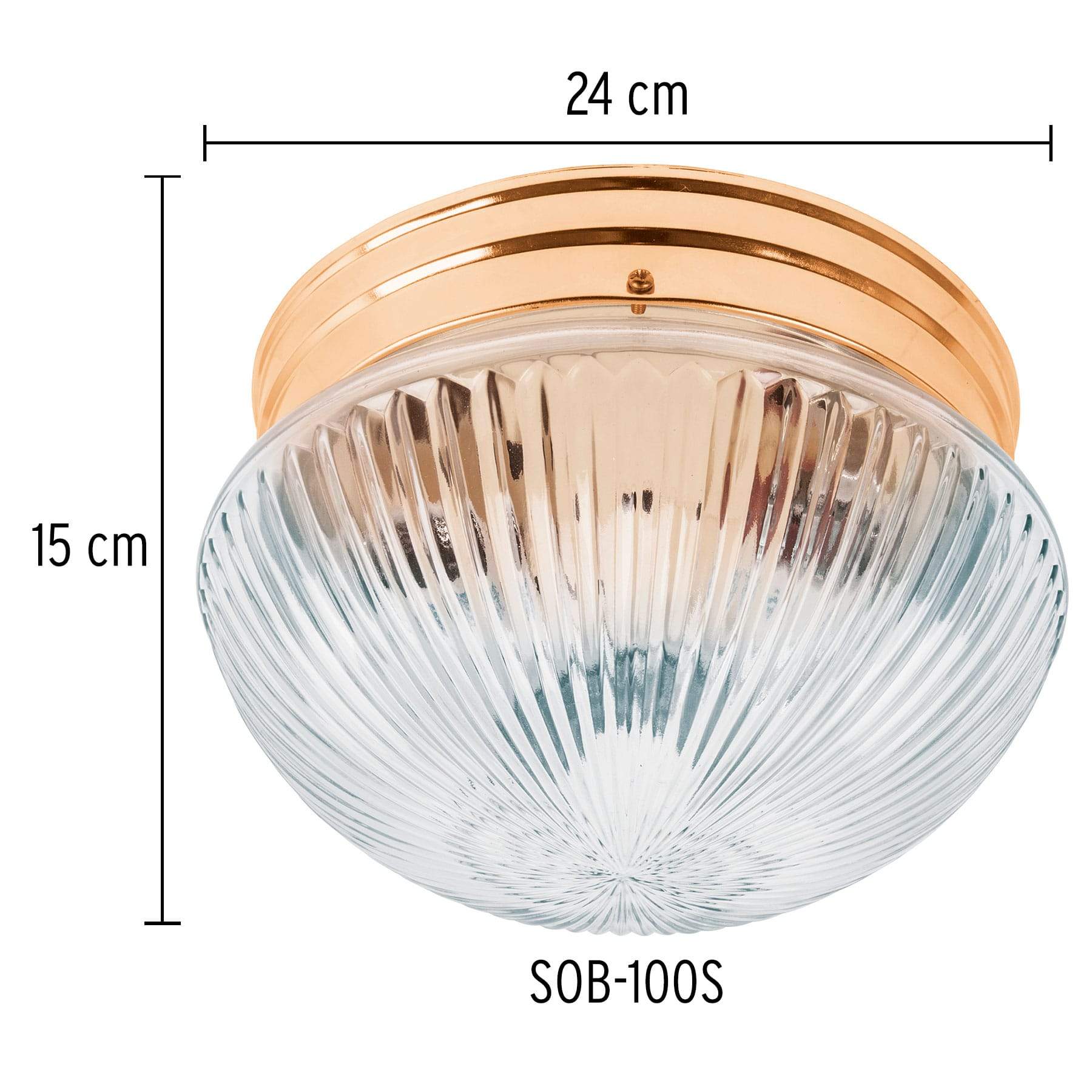 Luminario Decorativo Latonado, 2X, E26 Volteck - FERRETERÍA WITZI
