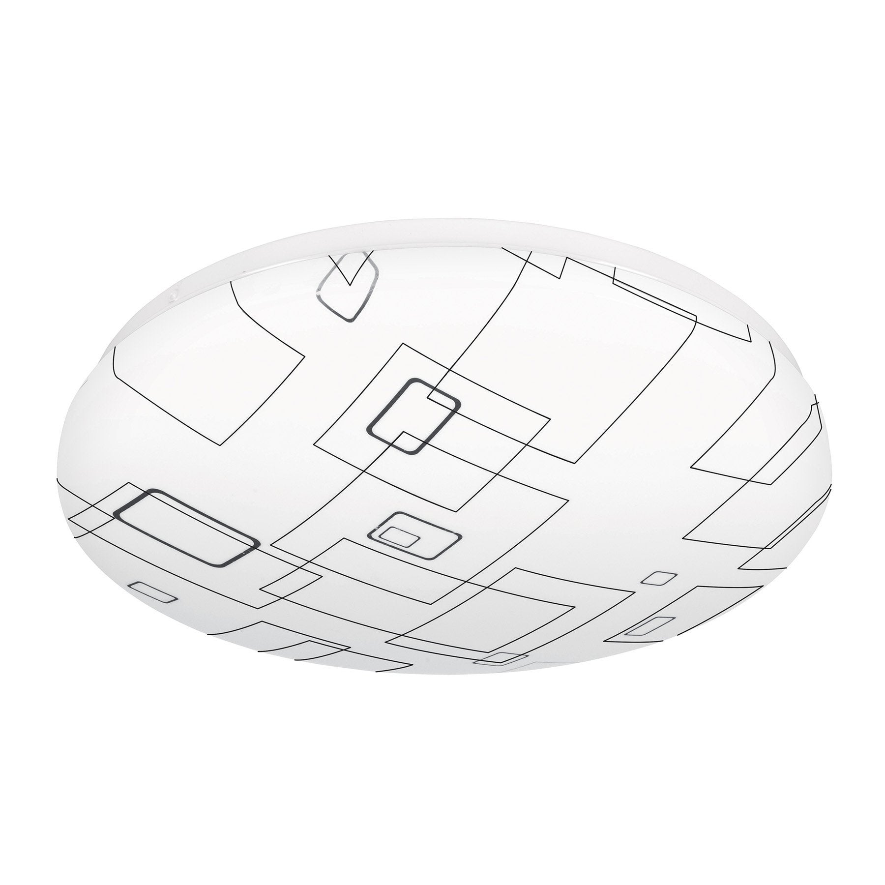Luminario Plafón Redondo ,Decorativo, Diseño De Cuadros, 18 W, Led Volteck - FERRETERÍA WITZI