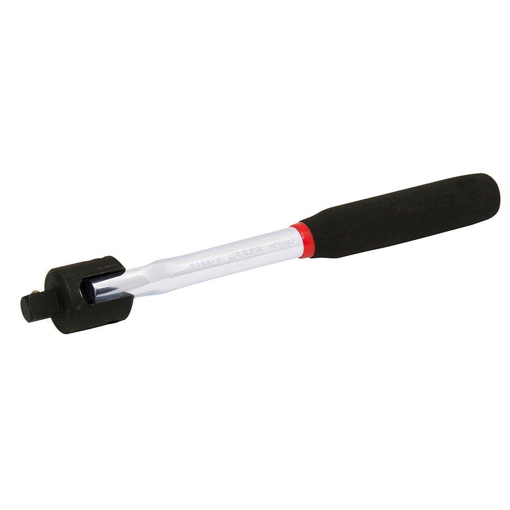 Mango articulado para dado cuadro de 1/2", 10-5/8" Rubber Grip Urrea - FERRETERÍA WITZI