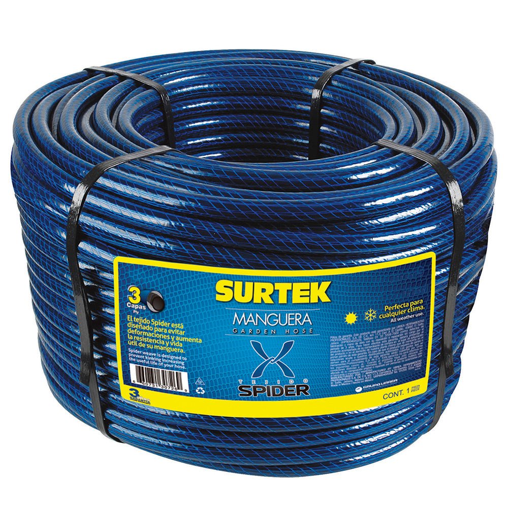 Manguera Spider 1/2" rollo 100m Surtek . - FERRETERÍA WITZI