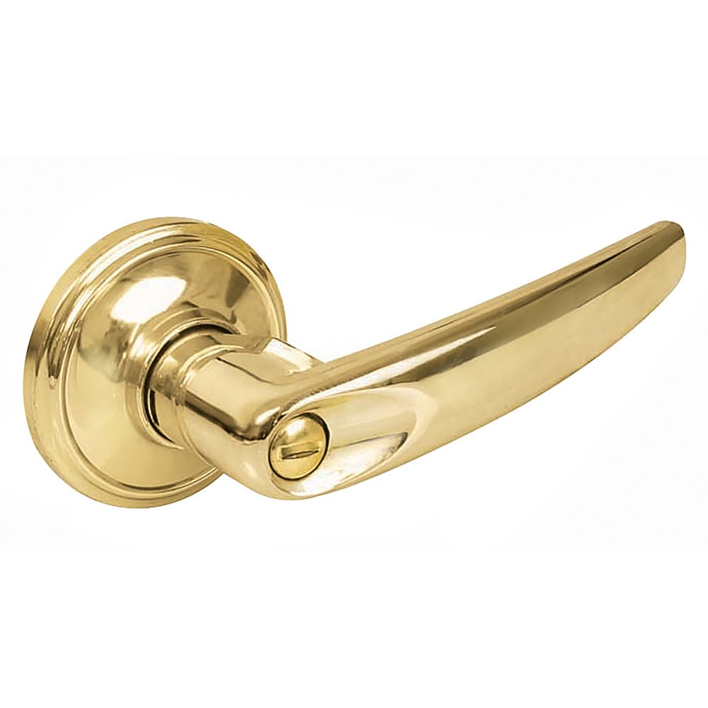 Manija tubular rect func recámara acabad latón brillan Lock. - FERRETERÍA WITZI