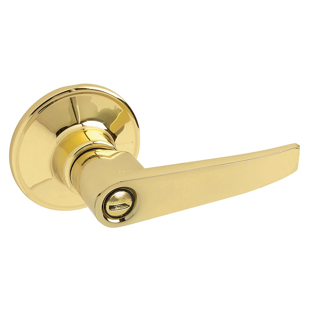 Manija tubular Vail baño latón brillante Lock - FERRETERÍA WITZI