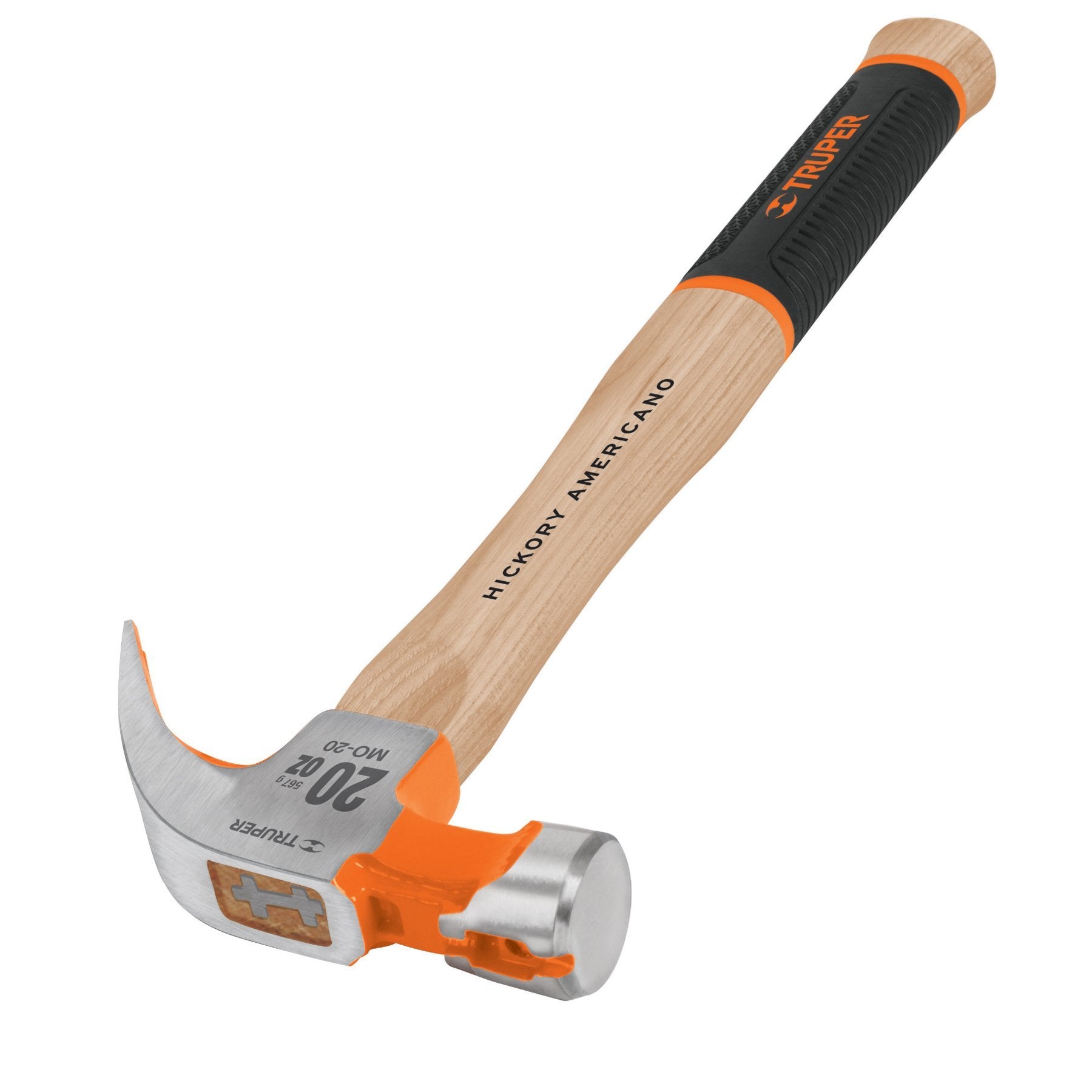 Martillo Pulido Uña Curva 20 oz, Mango de Hickory Truper - FERRETERÍA WITZI