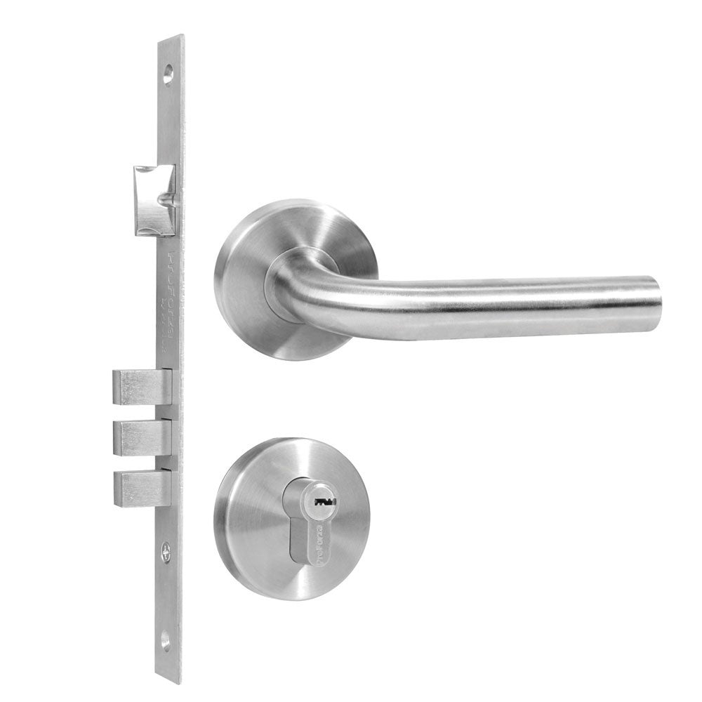 Mecanismo de embutir acero Inox para cerradura Calabria, Proforza - FERRETERÍA WITZI