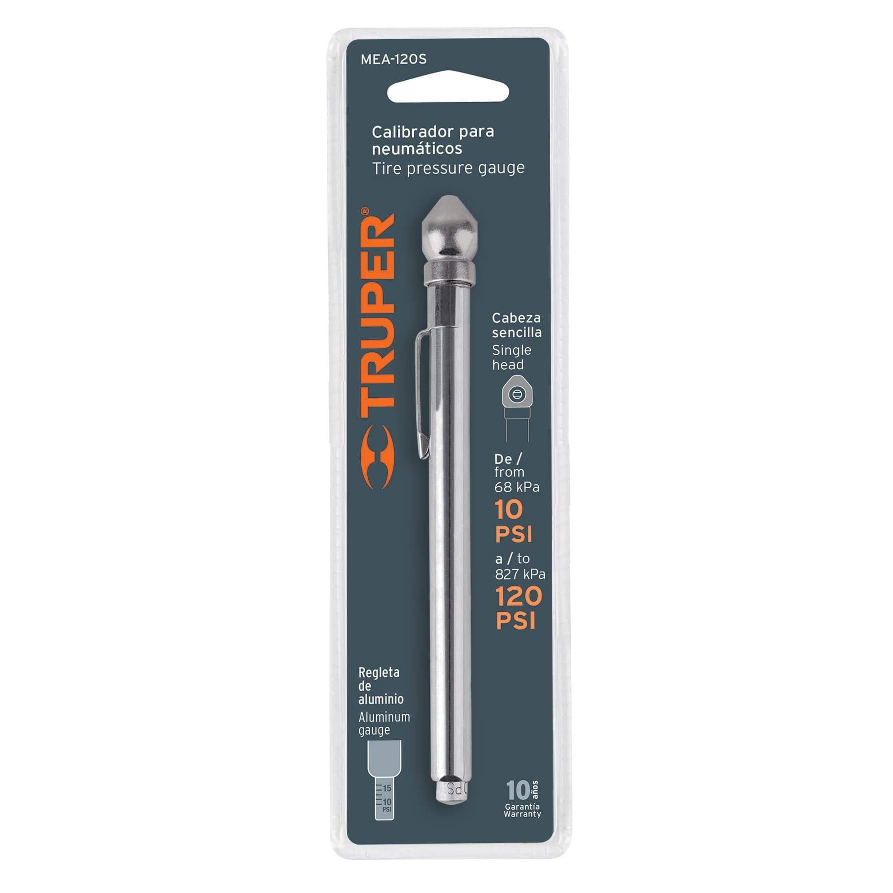 Medidor De Presión 120 LBS, Cabeza Sencilla, Truper - FERRETERÍA WITZI