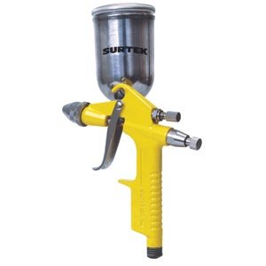 Mini pistola de gravedad para retoques con presión de trabajo Surtek - FERRETERÍA WITZI
