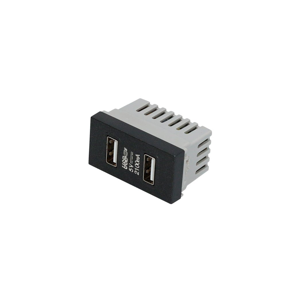 Módulo USB doble blanco 1/3 Surtek. - FERRETERÍA WITZI