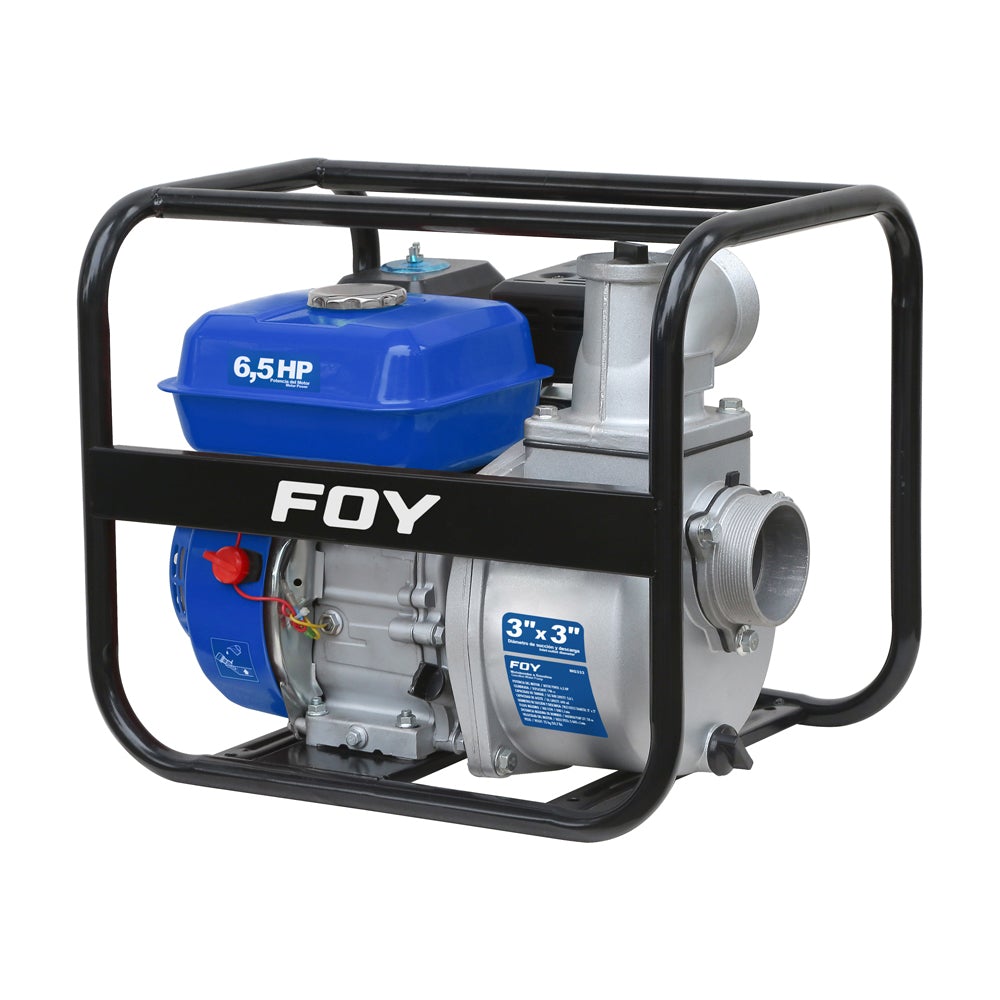 Motobomba 6.5HP, 196cc, flujo máximo 1000 L/min, 3.6 L Foy - FERRETERÍA WITZI