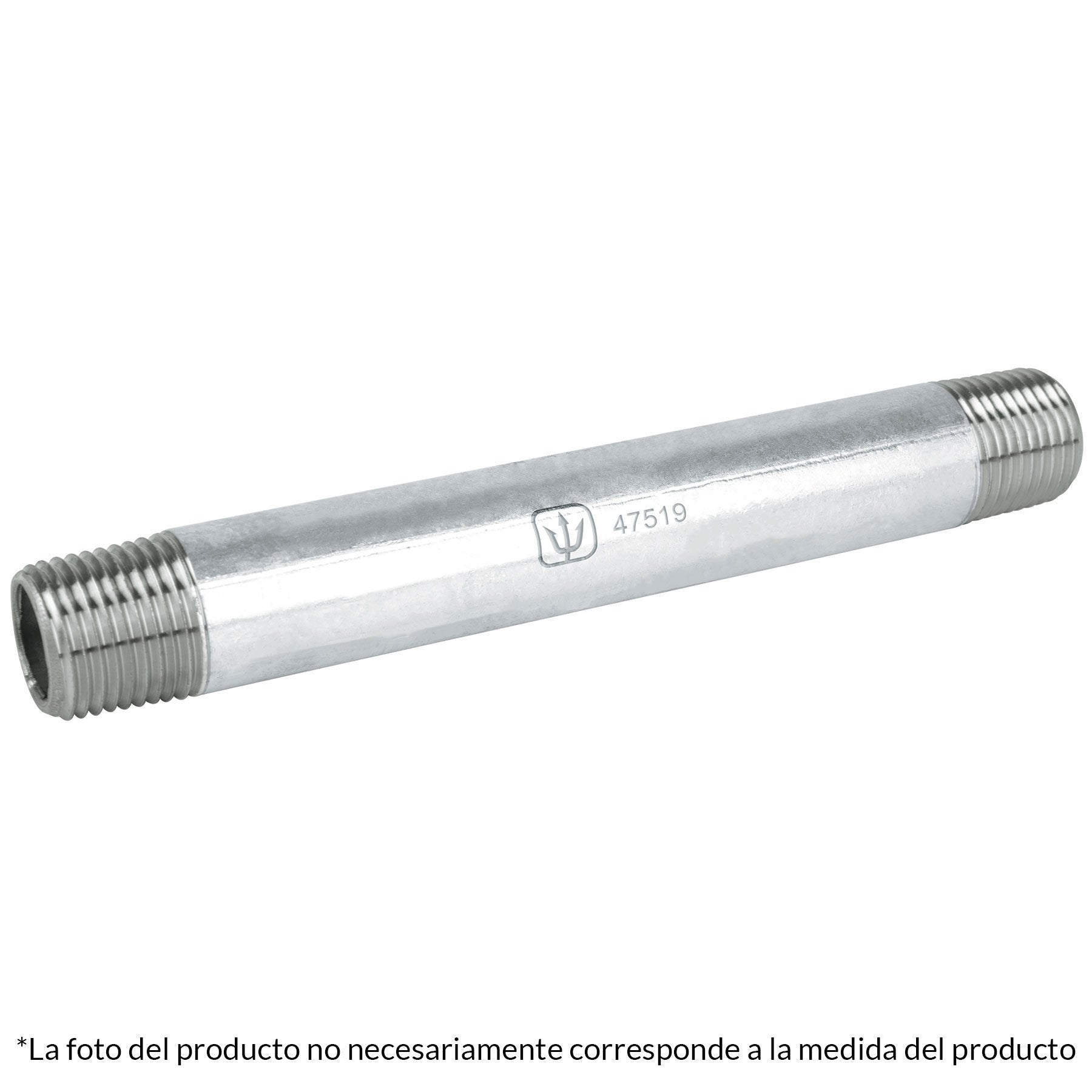 Niple De Acero Galvanizado (Diámetro Nominal 1/2") - FERRETERÍA WITZI