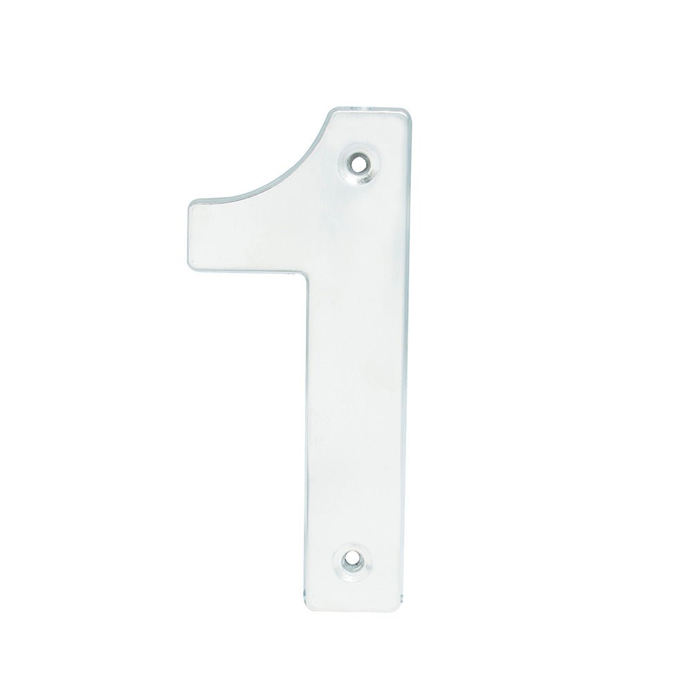 Numero 0 bold 4" cromo satinado Lock. - FERRETERÍA WITZI