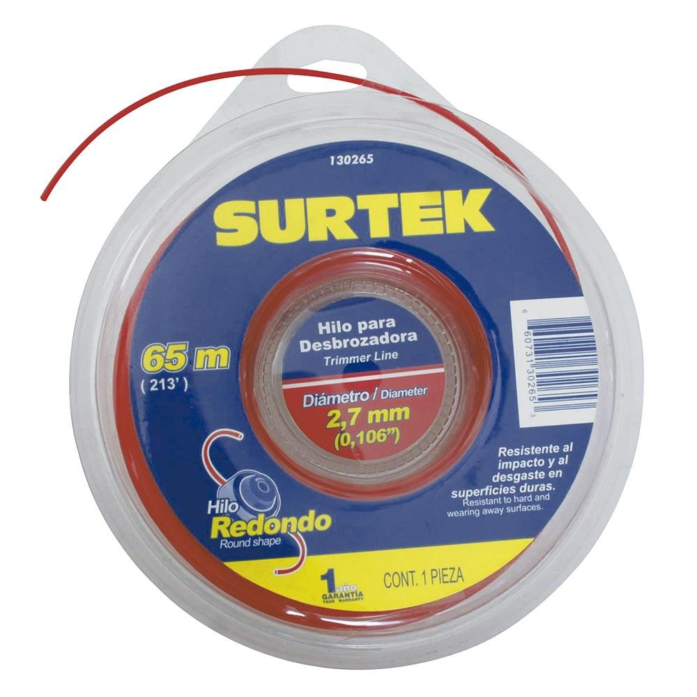 Nylon p/ Desbrozadora En Doble Blíster 2.7mm x 65 mt, Surtek - FERRETERÍA WITZI