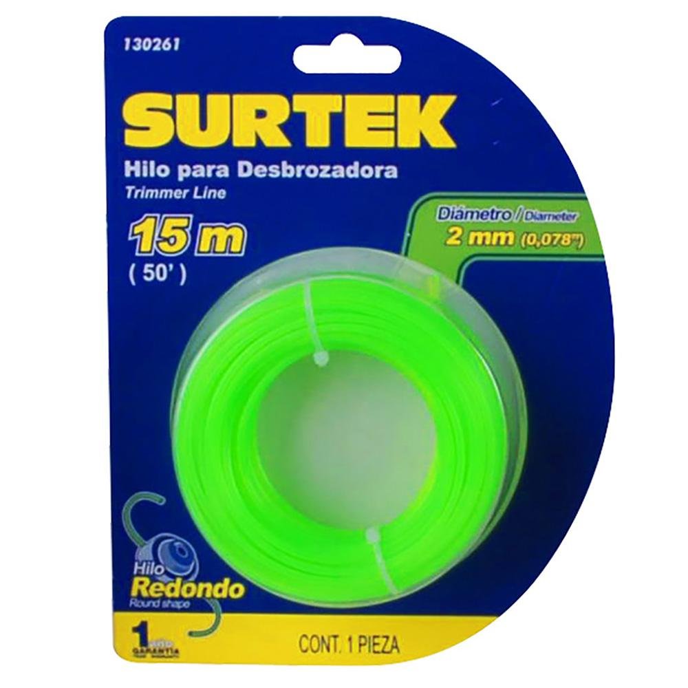 Nylon Para Desbrozadora En Blíster 2mm X 15mt Surtek. - FERRETERÍA WITZI