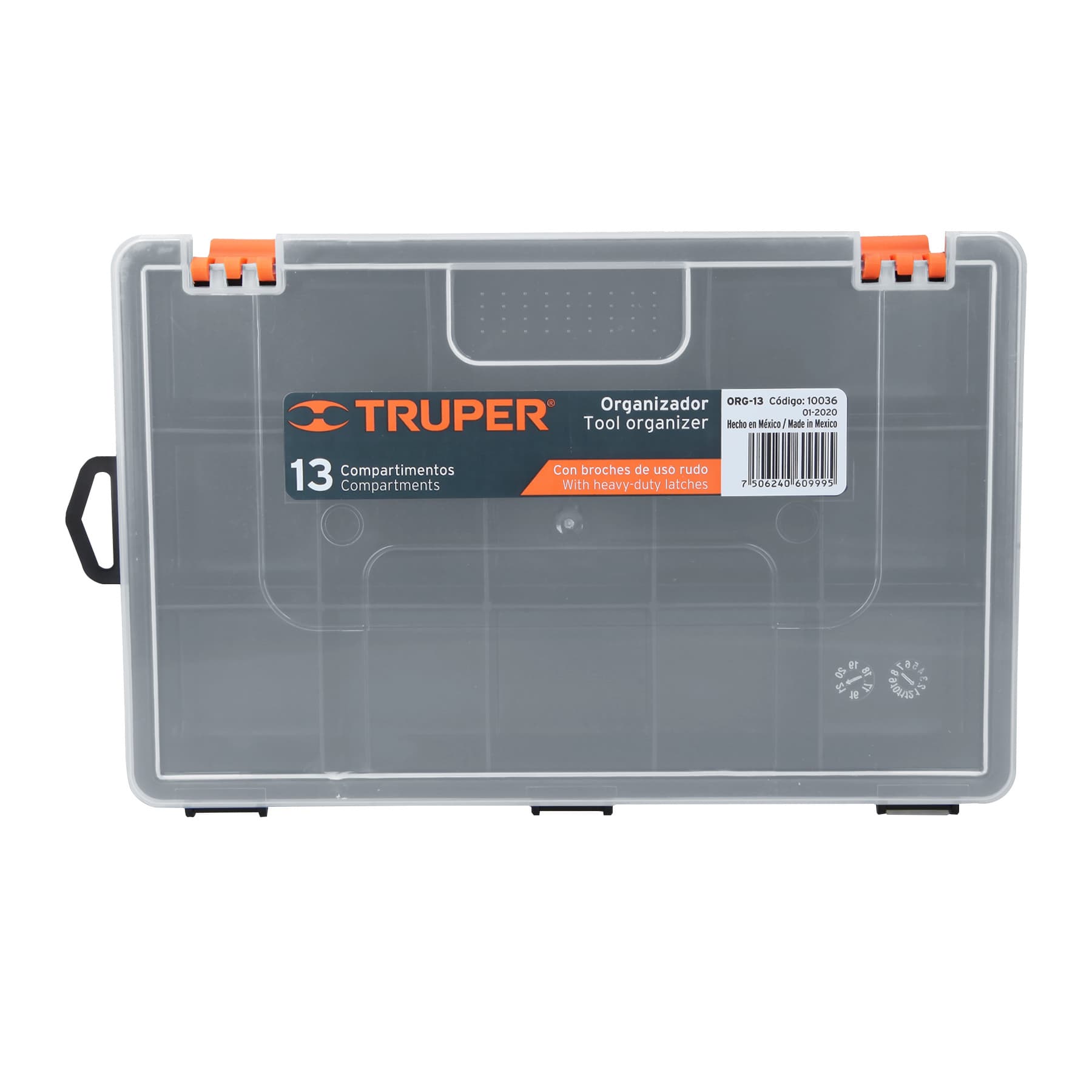 Organizador 10" Con 13 Compartimentos, Truper - FERRETERÍA WITZI