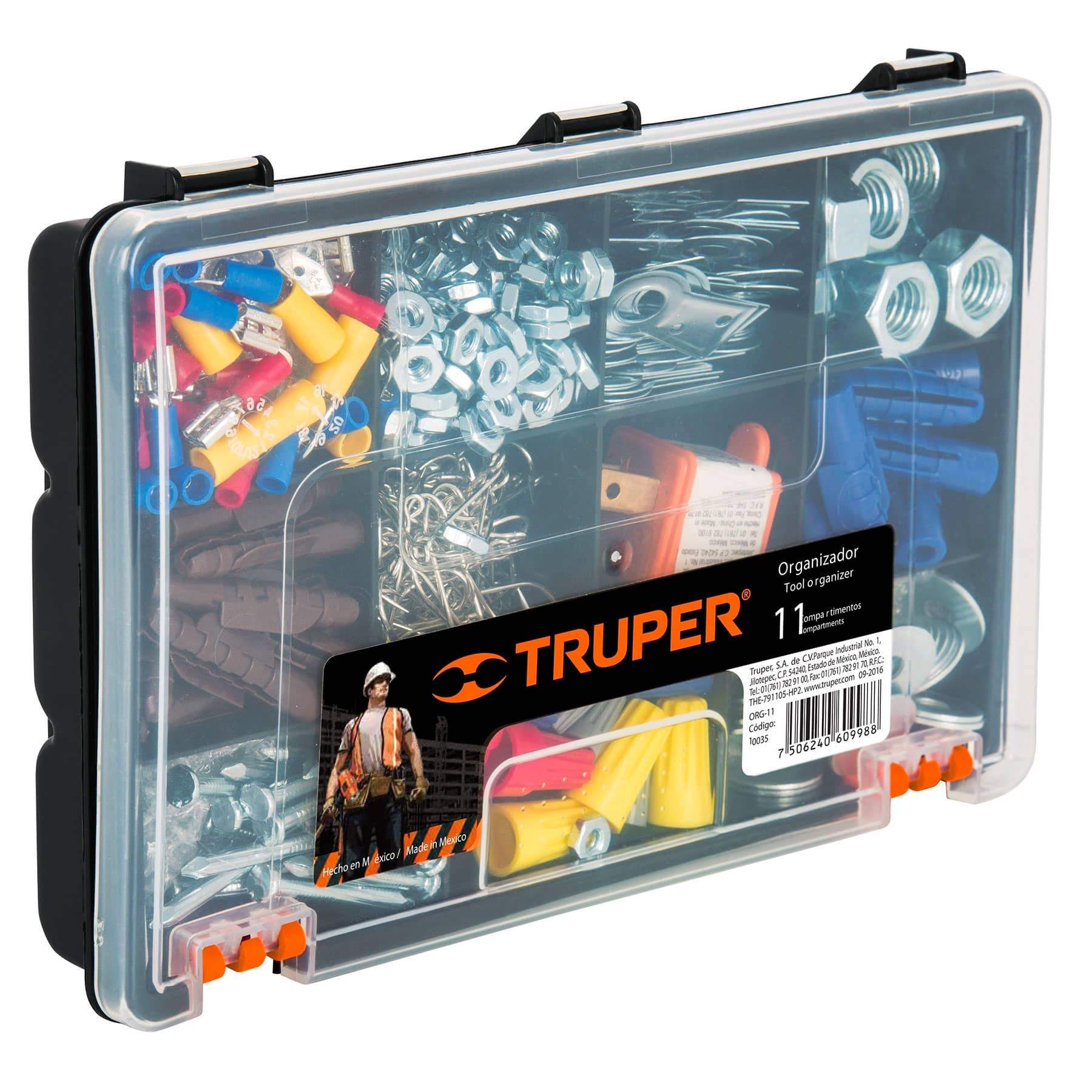 Organizador 9" Con 11 Compartimentos. Truper - FERRETERÍA WITZI