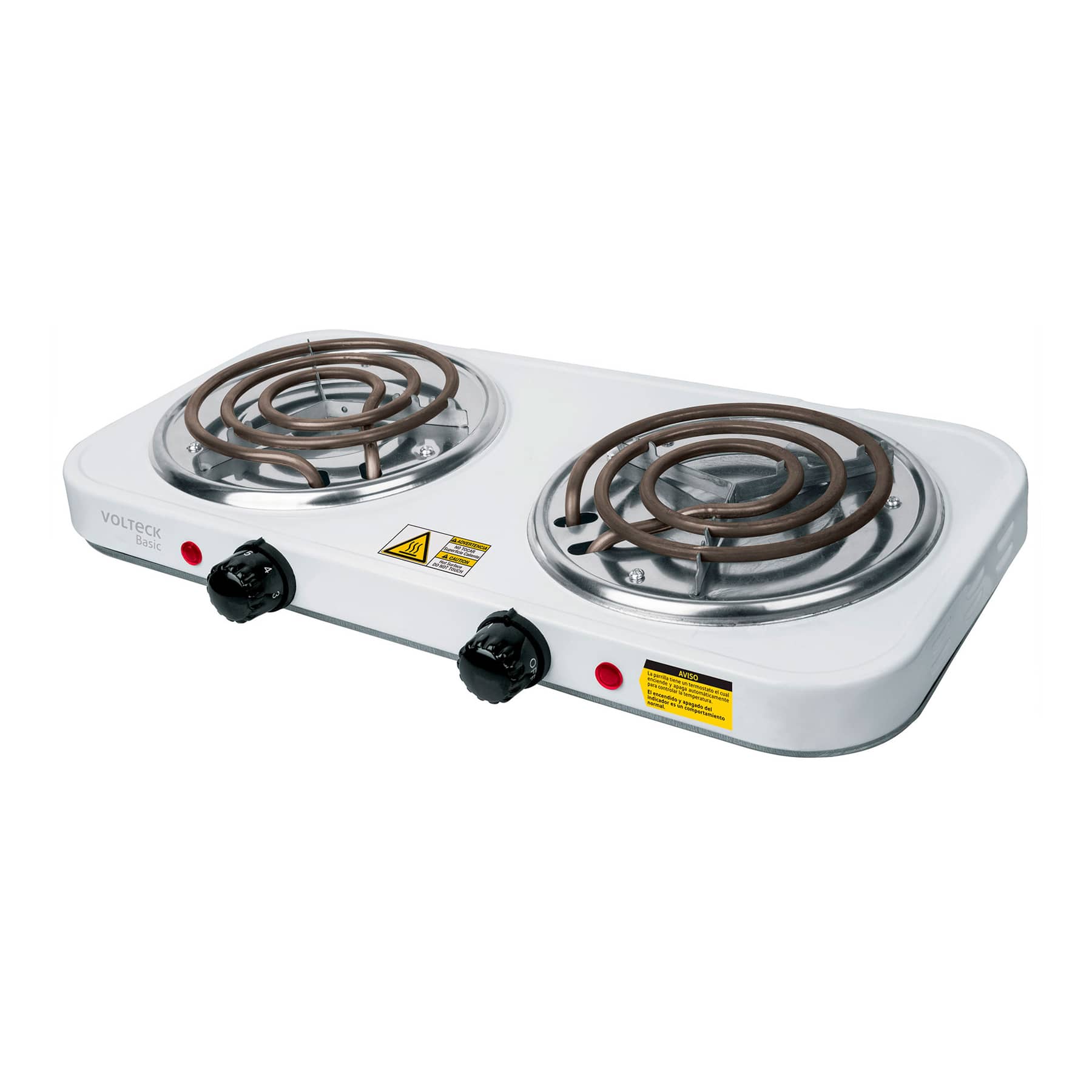 Parrilla Eléctrica 2 Quemadores, Rectangular , Volteck Basic - FERRETERÍA WITZI