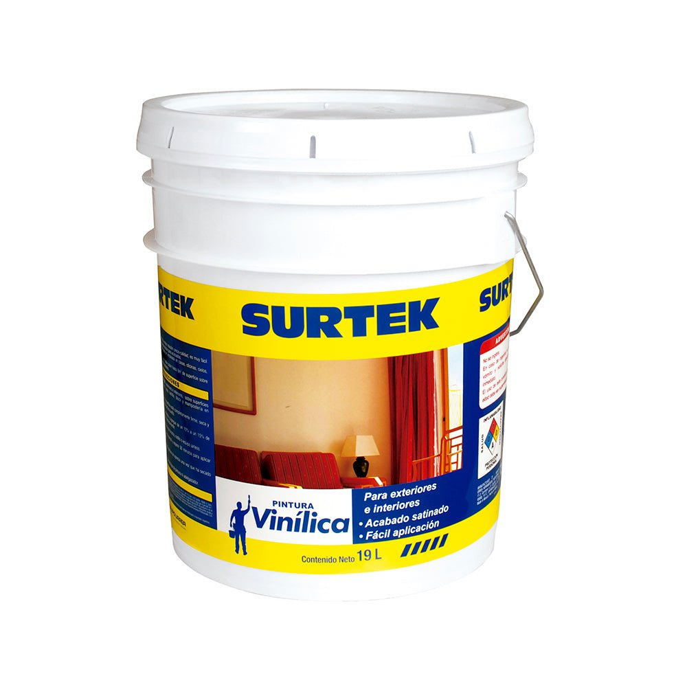Pintura Vinílica 19lt Surtek. - FERRETERÍA WITZI