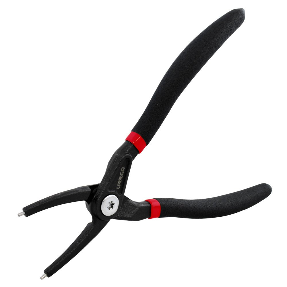 Pinza con mango de vinil para anillos de retención forjadas tipo interno ángulo de 0° Urrea - FERRETERÍA WITZI