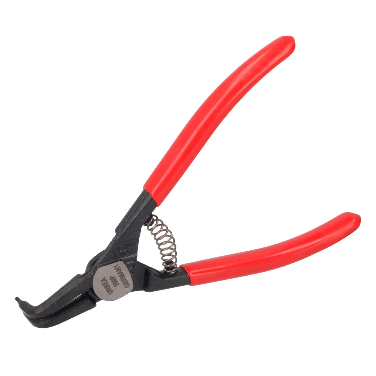 Pinza con mango rubber grip para anillos de retención forjadas tipo externo ángulo de 90° Urrea - FERRETERÍA WITZI