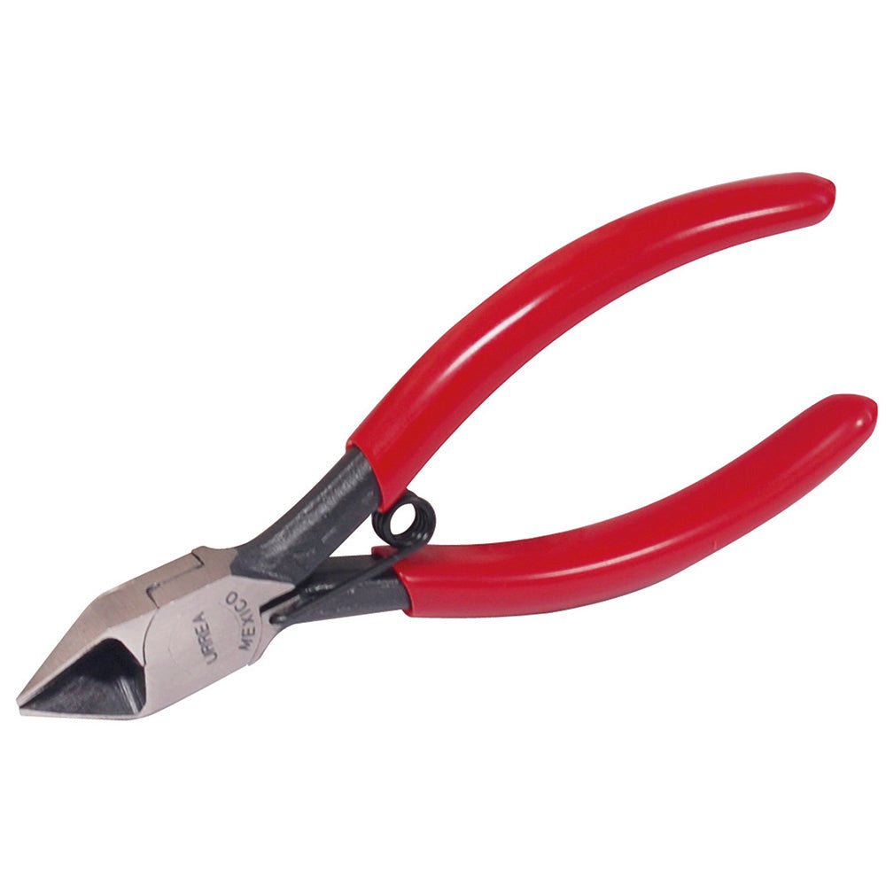 Pinza con mango rubber grip para electrónica de 4-3/16" corte diagonal Urrea - FERRETERÍA WITZI