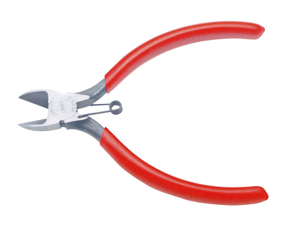 Pinza corte diagonal 4-3/16" con resorte Urrea. - FERRETERÍA WITZI