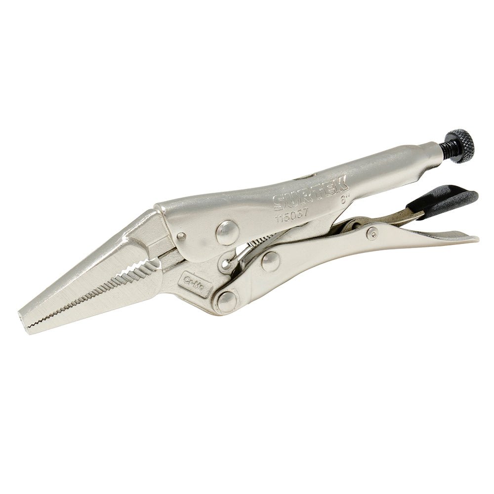 Pinza de presión nariz larga 6" Surtek. - FERRETERÍA WITZI