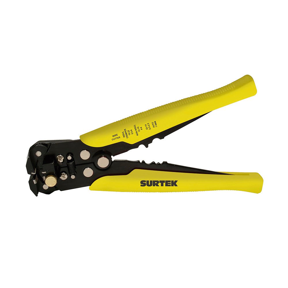 Pinza pelacable 10-24 AWG de 8" automática Surtek - FERRETERÍA WITZI