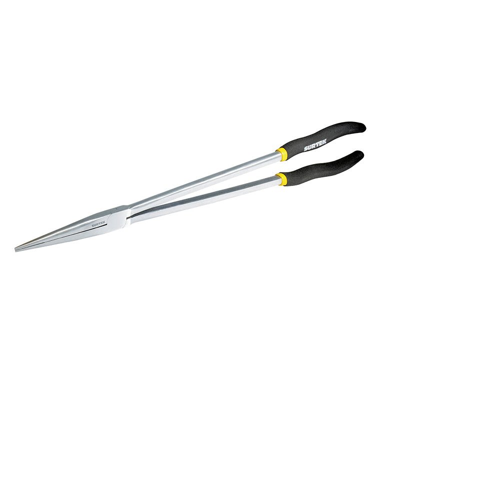 Pinza punta larga con mango con doble plastisol de 16" Surtek - FERRETERÍA WITZI