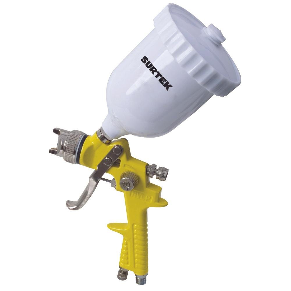 Pistola De Gravedad Con Vaso Plástico De 50 Psi Surtek. - FERRETERÍA WITZI