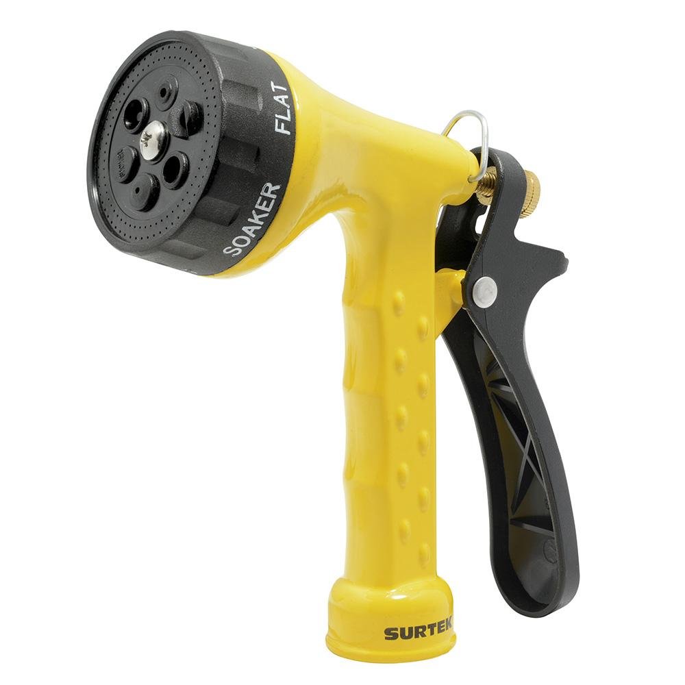 Pistola Para Riego 6 Funciones Metálica, Surtek - FERRETERÍA WITZI
