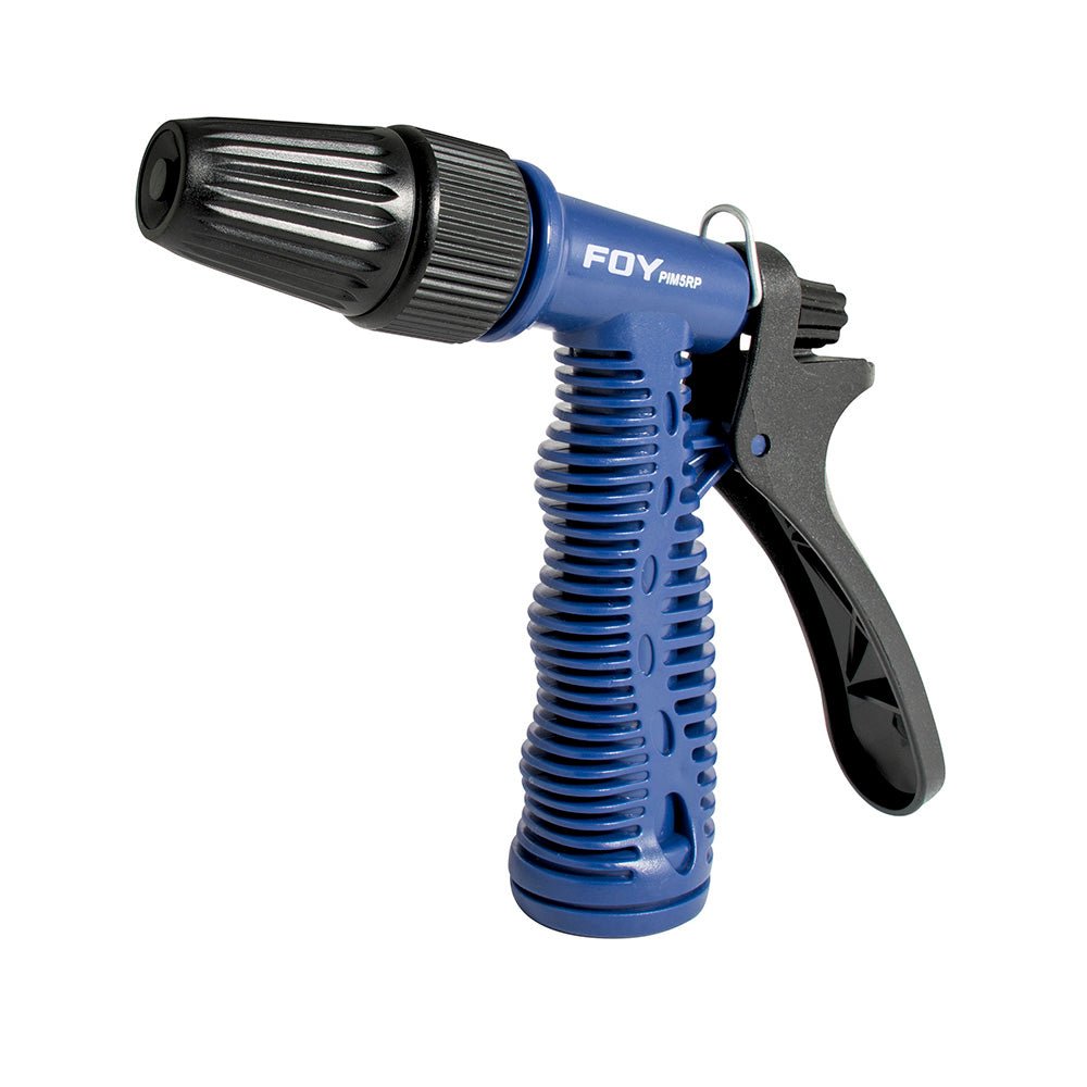 Pistola para riego boquilla regulable 5" plástica Foy. - FERRETERÍA WITZI