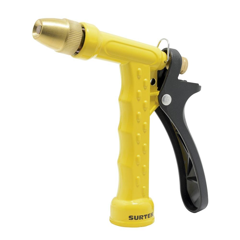Pistola Riego Automática Boquilla Regulable Metálica, Surtek - FERRETERÍA WITZI
